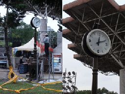 歐式復古太陽能時鐘